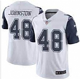 Nike Cowboys 48 Daryl Johnston White Color Rush Limited Jersey Dzhi,baseball caps,new era cap wholesale,wholesale hats